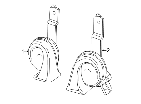 2020 Mercedes-Benz S560 Horn Diagram 1