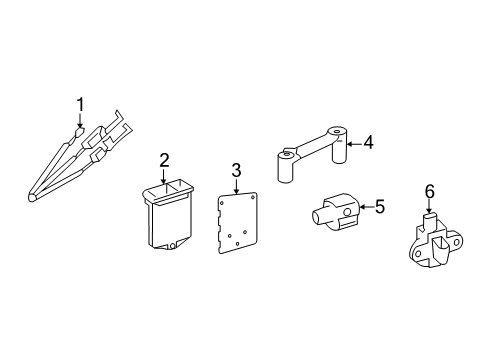 2017 Mercedes-Benz Sprinter 3500 Air Bag Components