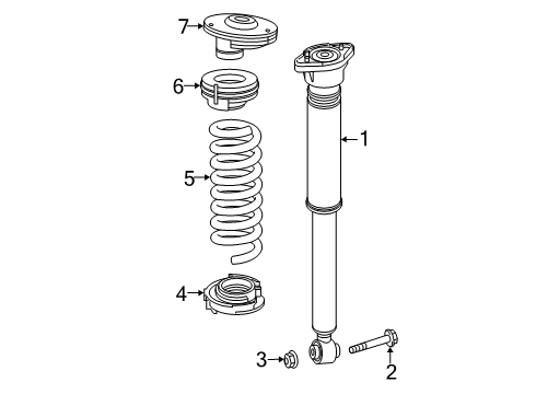 2019 Mercedes-Benz CLS450 Shocks & Components - Rear Diagram 2