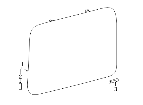 2022 Mercedes-Benz G63 AMG Glass & Hardware - Quarter Panel Diagram