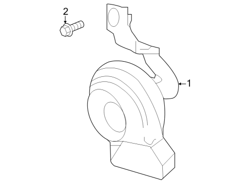 2024 Mercedes-Benz EQS 580 SUV Horn Diagram