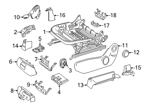 2017 Mercedes-Benz B250e Tracks & Components Diagram