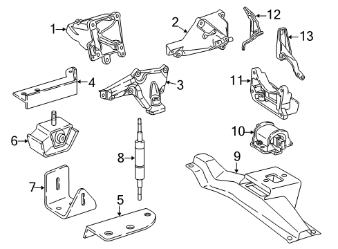 Mount Insulator Bracket Diagram for 460-242-06-40-64