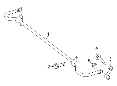 2015 Mercedes-Benz GLA45 AMG Rear Suspension, Control Arm Diagram 2