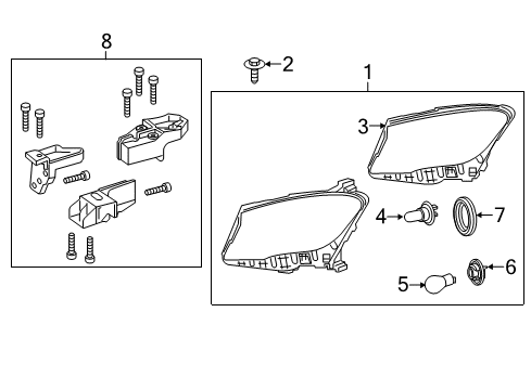 2018 Mercedes-Benz GLA250 Bulbs Diagram 2