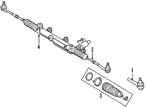 Power Steering Pressure Hose Diagram for 203-460-54-24