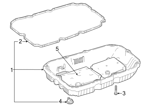 2023 Mercedes-Benz GLC300 Transmission Components Diagram 1