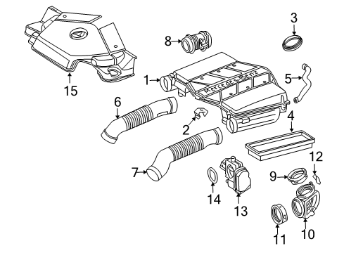 2003 Mercedes-Benz E320 Throttle Body Diagram