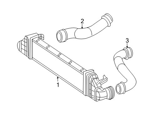 2005 Mercedes-Benz E320 Intercooler