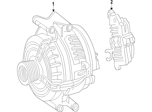 2020 Mercedes-Benz GLE350 Alternator