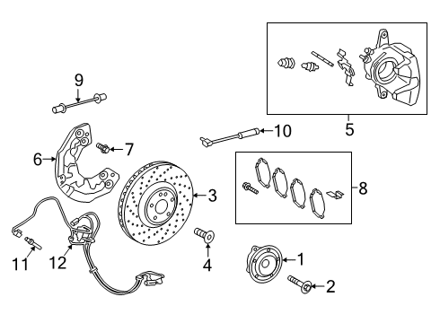 Front Pads Diagram for 463-421-21-00