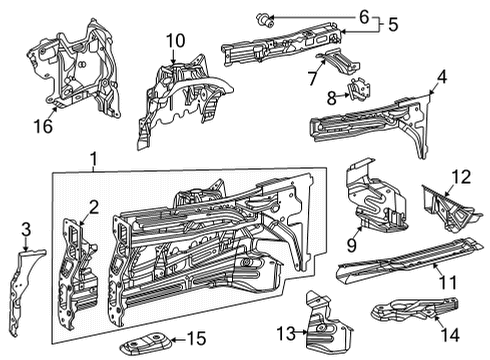 2023 Mercedes-Benz GLE53 AMG Inner Components  Diagram 1