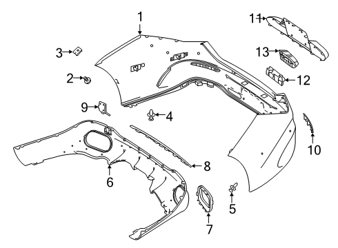 Bumper Cover Retainer Screw Diagram for 000000-000526