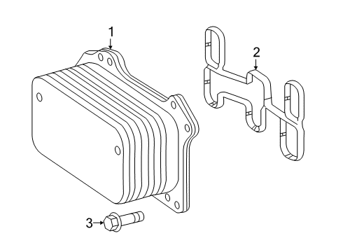 2020 Mercedes-Benz C300 Engine Oil Cooler