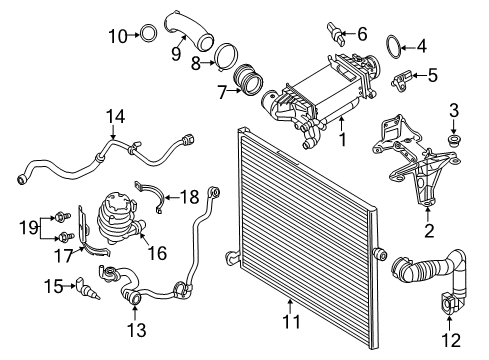 2017 Mercedes-Benz GLC300 Intercooler, Cooling Diagram 2