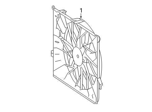 2015 Mercedes-Benz GLK250 Cooling Fan