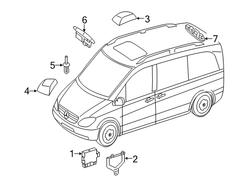 2016 Mercedes-Benz Metris Parking Aid Diagram 2