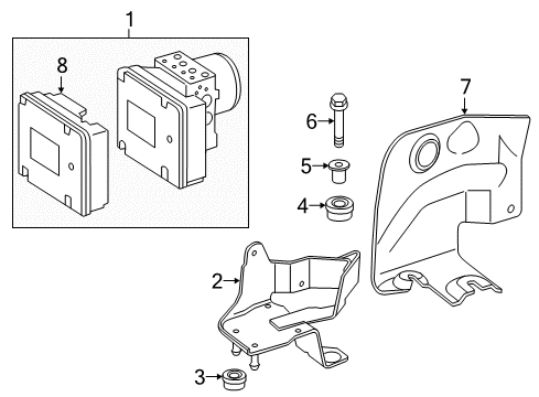 2019 Mercedes-Benz GLE43 AMG Anti-Lock Brakes Diagram 1