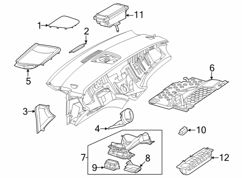 2023 Mercedes-Benz EQE AMG Cluster & Switches, Instrument Panel Diagram 2