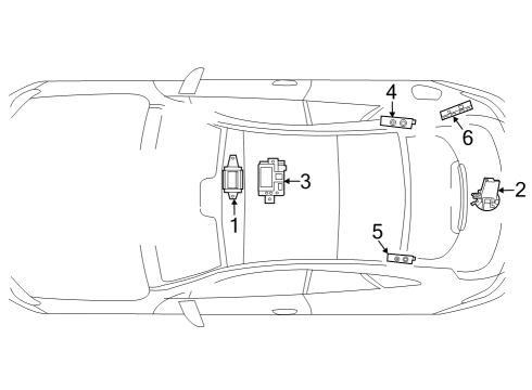 2021 Mercedes-Benz E450 Antenna & Radio Diagram 2