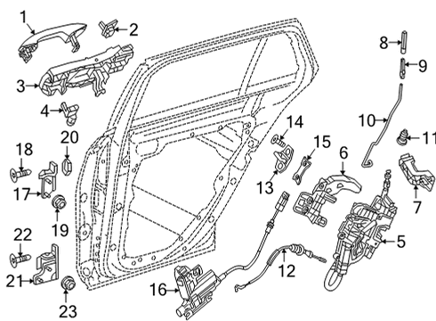 2021 Mercedes-Benz E63 AMG S Front Door, Body Diagram 4