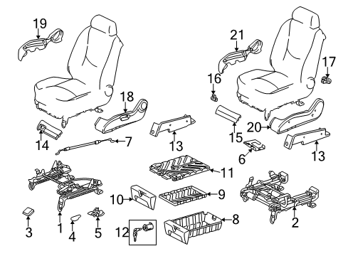 2003 Mercedes-Benz ML55 AMG Tracks & Components Diagram