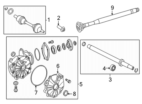 2020 Mercedes-Benz GLC300 Carrier & Front Axles