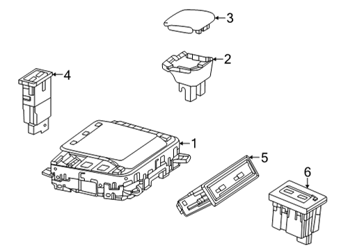 2022 Mercedes-Benz GLA250 Center Console