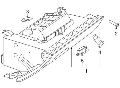 2022 Mercedes-Benz GLB35 AMG Glove Box Diagram