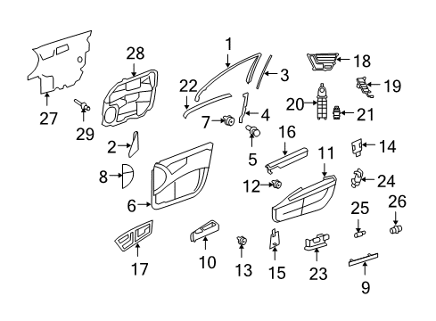 2010 Mercedes-Benz S600 Power Seats Diagram 1