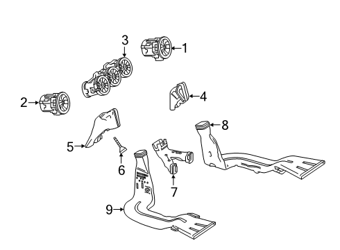 2022 Mercedes-Benz A220 Ducts Diagram