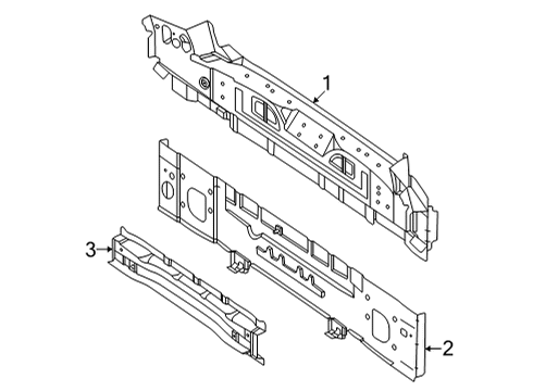 2023 Mercedes-Benz EQS AMG Rear Body Diagram