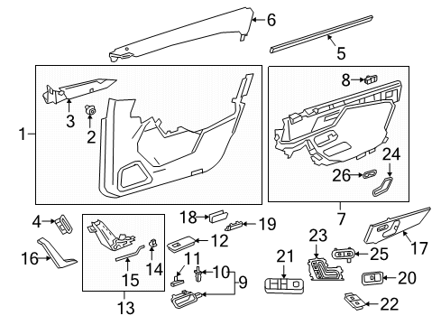 2021 Mercedes-Benz CLA250 Rear Door Diagram 2