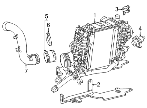 2021 Mercedes-Benz GLA35 AMG Intercooler, Fuel Delivery Diagram