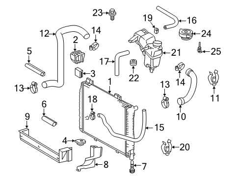 Lower Hose Diagram for 170-501-11-82