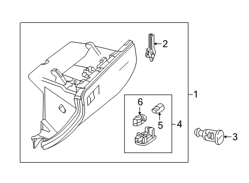 2017 Mercedes-Benz GLE400 Glove Box Diagram