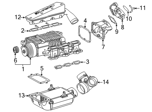 Intercooler Diagram for 112-500-00-00