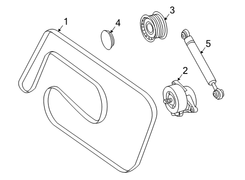 2006 Mercedes-Benz C350 Belts & Pulleys, Cooling Diagram