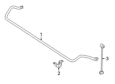 2015 Mercedes-Benz SLK55 AMG Rear Suspension Components, Lower Control Arm, Ride Control, Stabilizer Bar