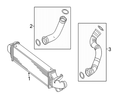 Intercooler Diagram for 246-500-09-00