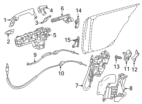 Handle Base Bracket Diagram for 218-733-01-14