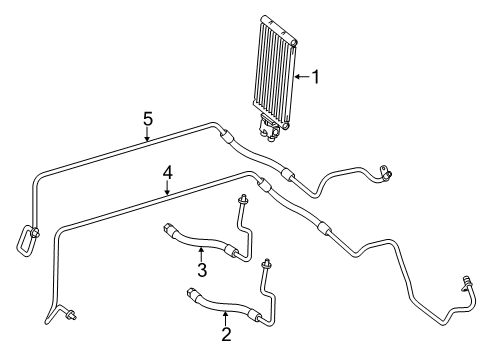 2017 Mercedes-Benz Sprinter 3500 Trans Oil Cooler Diagram 1