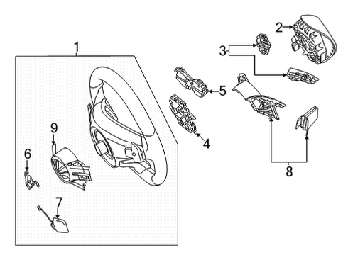 2023 Mercedes-Benz E450 Steering Column & Wheel, Steering Gear & Linkage Diagram 10