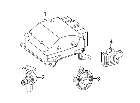 2015 Mercedes-Benz S65 AMG Air Bag Components Diagram 2