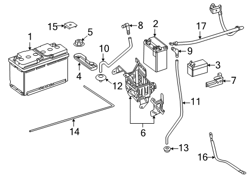 Negative Cable Diagram for 166-905-21-02