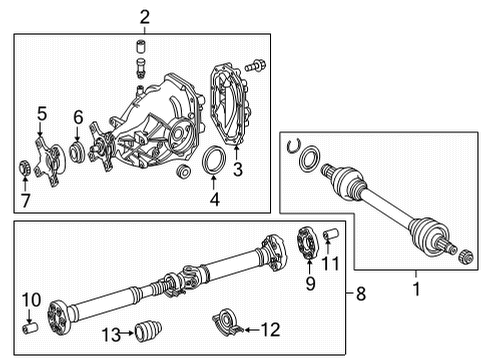 2023 Mercedes-Benz S500 Axle & Differential  Diagram