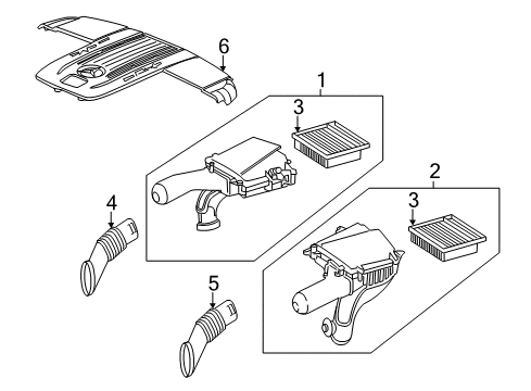 2011 Mercedes-Benz SL65 AMG Filters Diagram 1