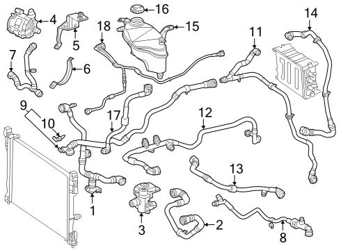 COOLANT LINE Diagram for 294-501-60-00-64