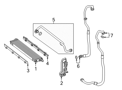 2018 Mercedes-Benz S65 AMG Oil Cooler Diagram 2