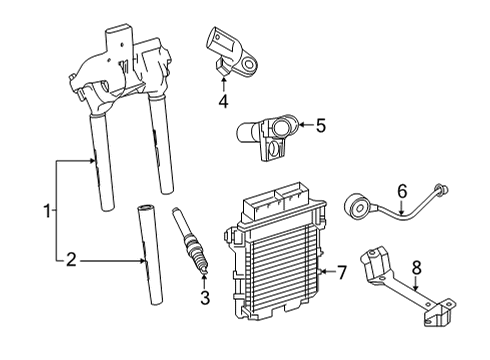 2021 Mercedes-Benz AMG GT 63 Ignition System Diagram